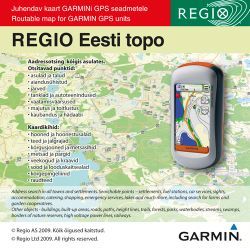 Regio TOPO kaart Garminile