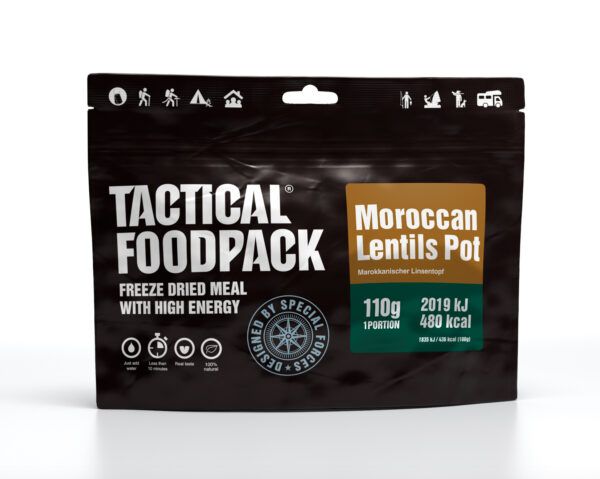 Tactical Foodpack Maroko Läätsepada 110g