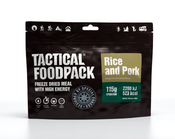 Tactical Foodpack Riisiroog sealihaga 115g
