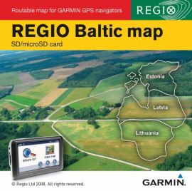 Regio Baltikumi kaart Garminile